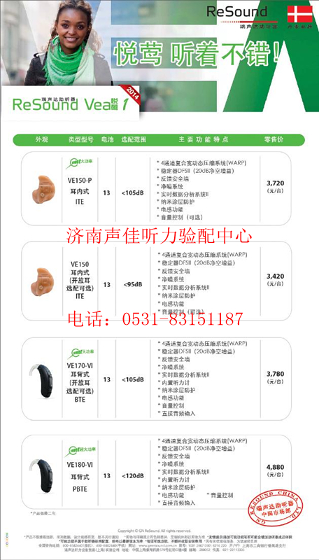 瑞声达悦莺1助听器价格表